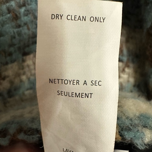 Karen Kane Plaid Jacket Coat - Blue, Brown, Cream, Wool, size XL - Picture 6 of 9